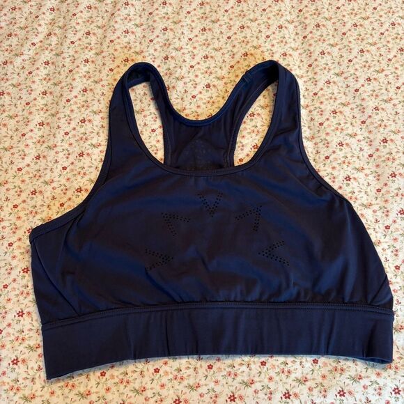 Varley Berkley Racerback Navy Sports Bra - Picture 2 of 4